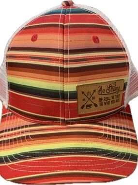STS Ranchwear Snapback Hat . Be Strong . Sarape Print